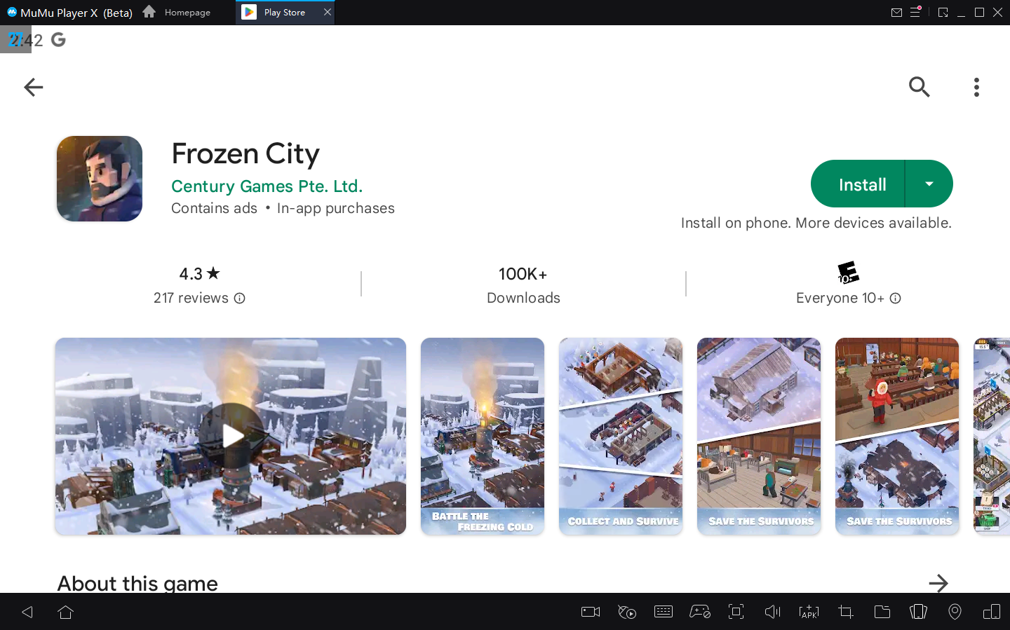 How to Play Frozen City on PC with MuMu Player X