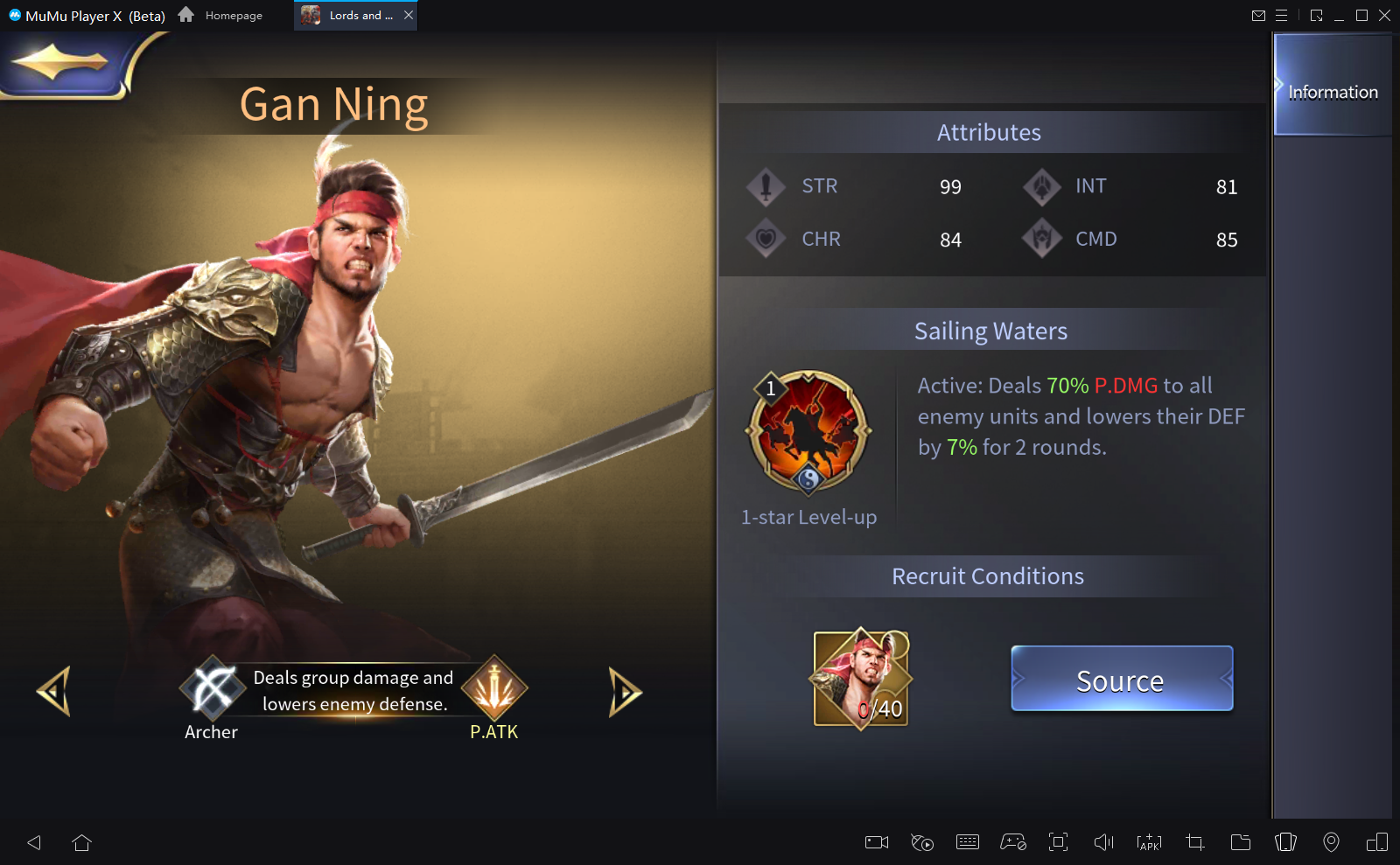  Lords and Tactics Gan ning