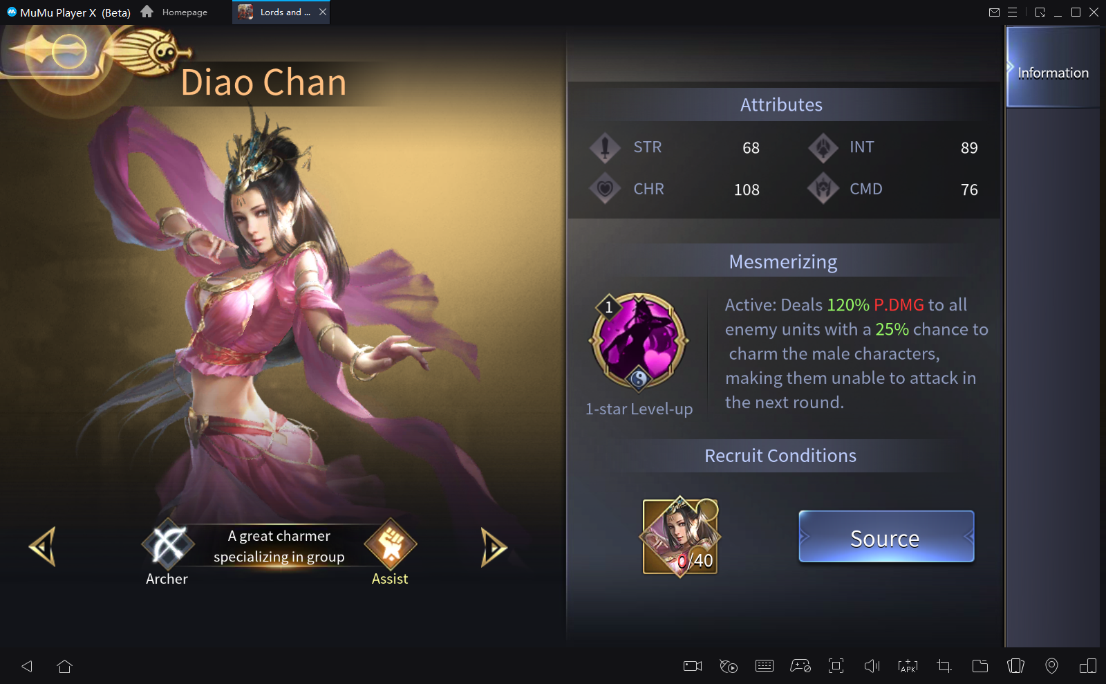  Lords and Tactics Diaochan