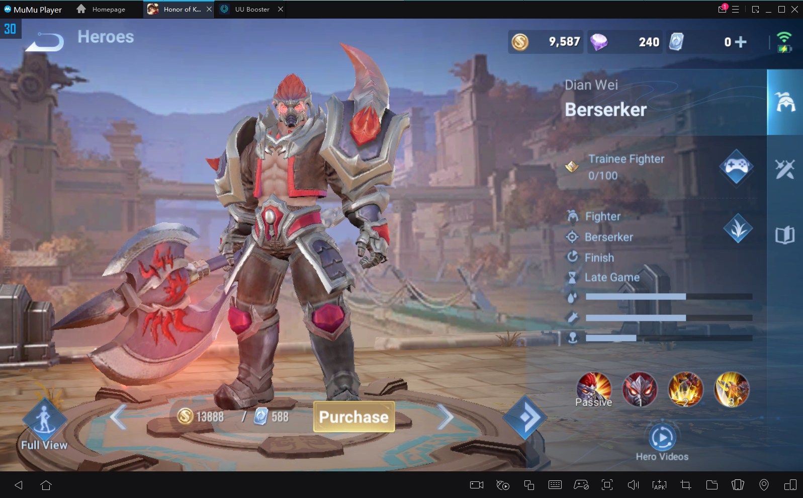 Berserker Honor of Kings