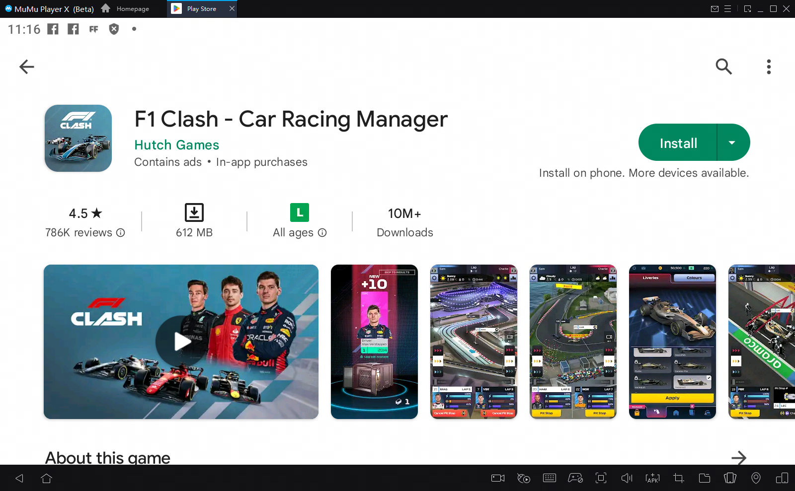 Baixar e jogar F1 Mobile Racing no PC com MuMu Player