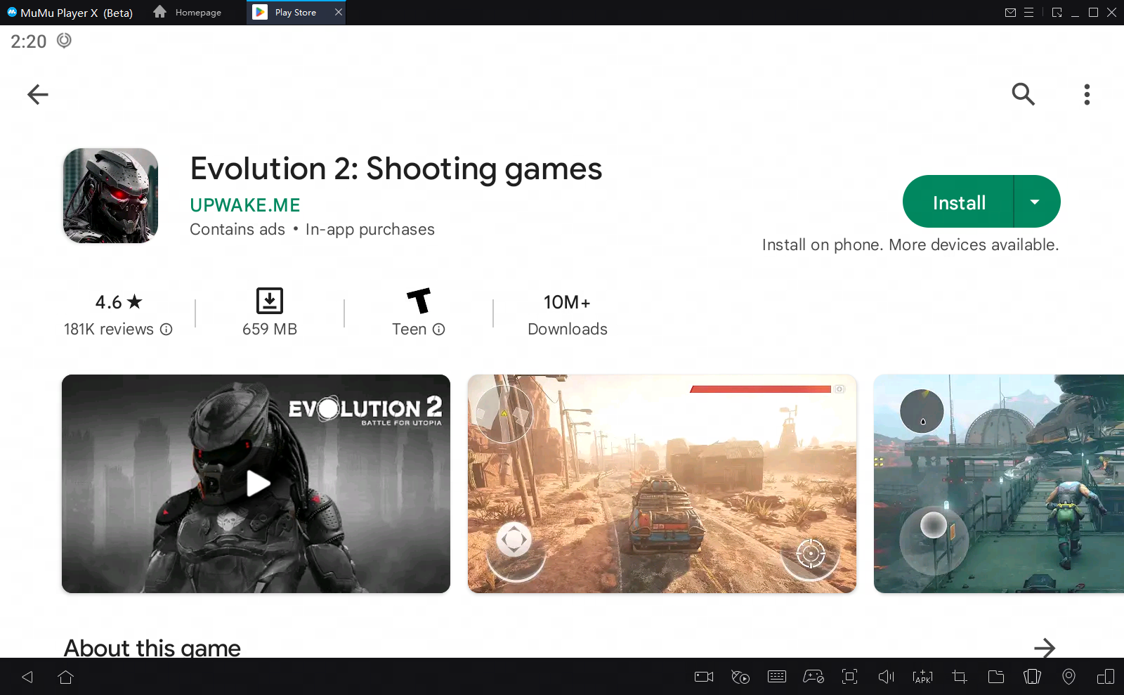 How to play Evolution 2 Shooting games on PC with MuMu Player
