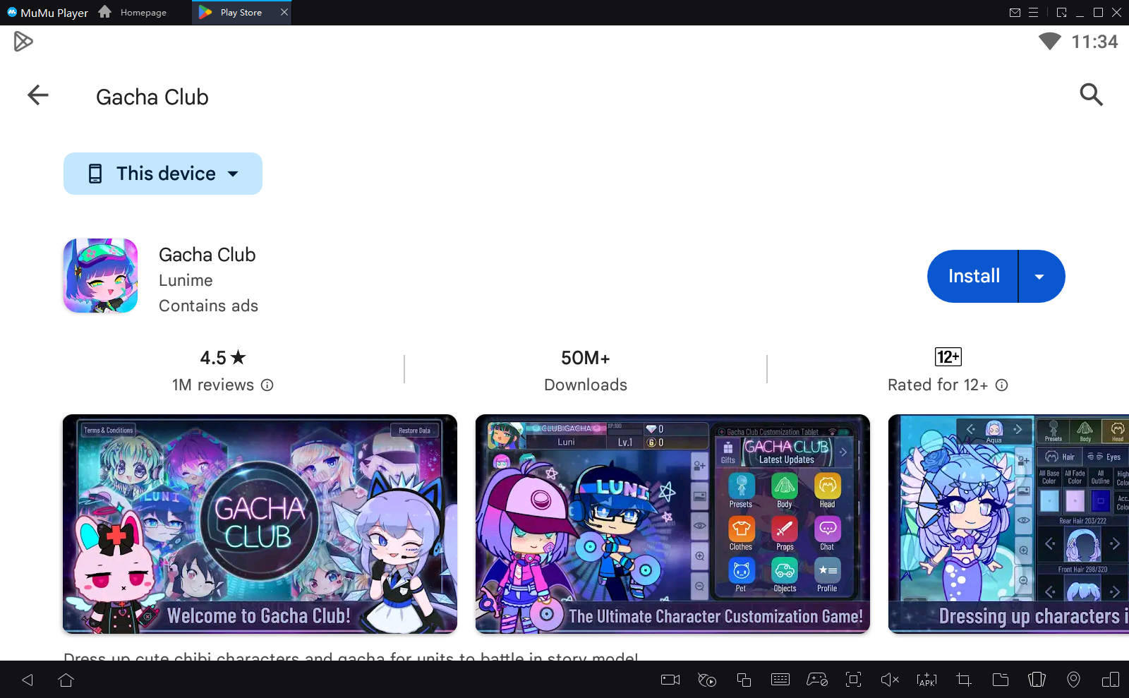 How to download Gacha Club on PC 