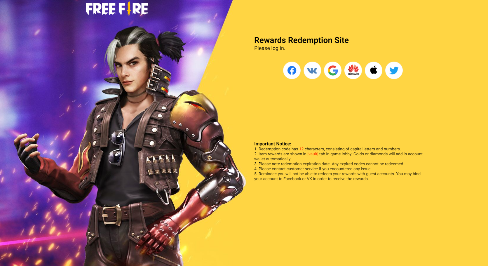 Garena Free Fire redeem codes today - September 27, 2023