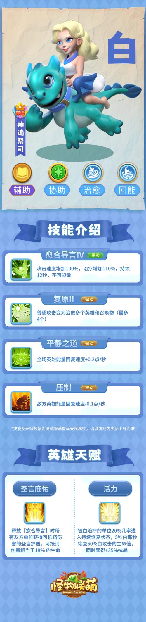 怪物联萌英雄介绍-希瓦、斯巴达、白