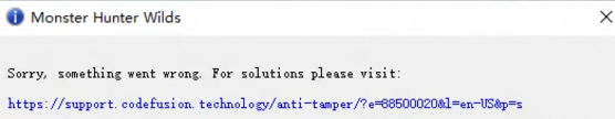怪物猎人荒野提示有错误发生报错anti_tamper-1