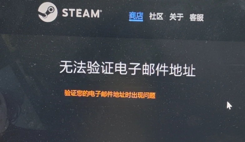 Steam验证您的电子邮件地址出现问题-1