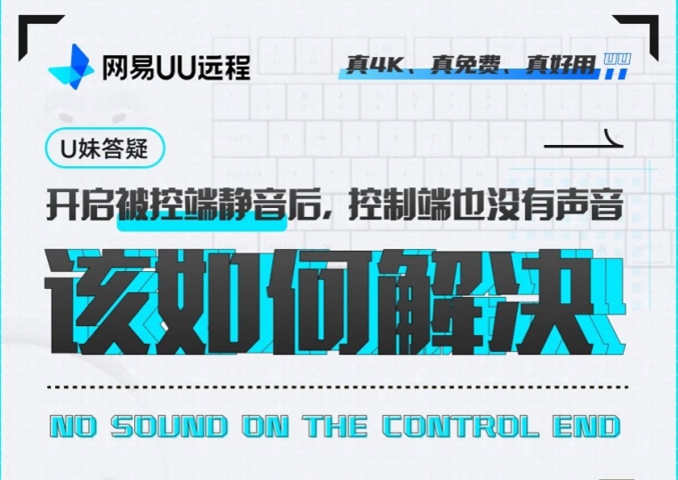 开启被控端静音后，控制端也没有声音该如何解决