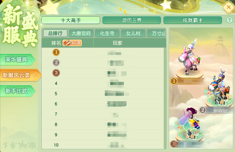 紫禁之巅40万仙玉冲榜豪礼！百大UP神威状元空降