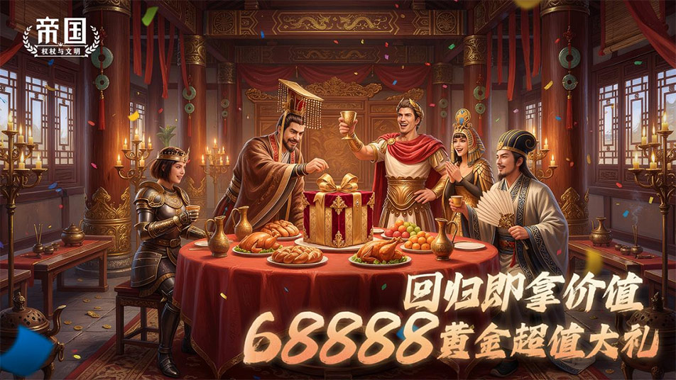 回归领海量黄金等大礼！《帝国：权杖与文明》-再起征程&旧友重逢