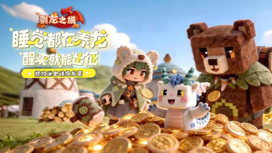 《驯龙之旅》今日正式开启全平台预约，一款“睡觉都在养龙”的治愈冒险RPG等你来战