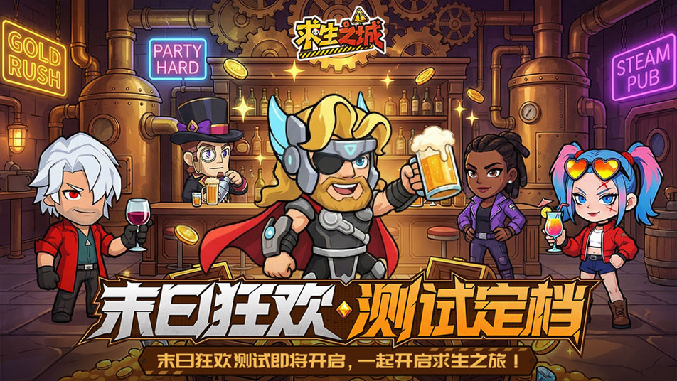 【测试定档】《求生之城》「末日狂欢」测试4月23日开启，特邀集结！