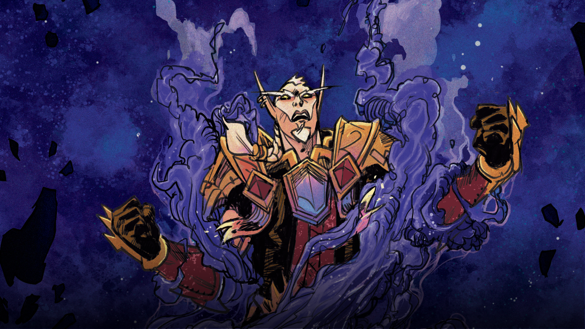 观看《魔兽世界》：“至暗之夜”漫画《奇点》